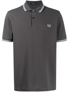 FRED PERRY рубашка поло с вышитым логотипом