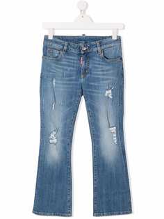 Dsquared2 Kids расклешенные джинсы средней посадки