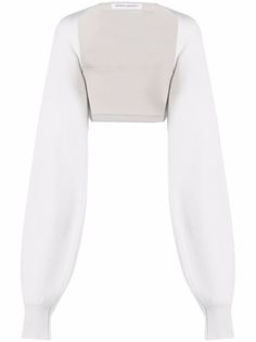 extreme cashmere кардиган-болеро с объемными рукавами
