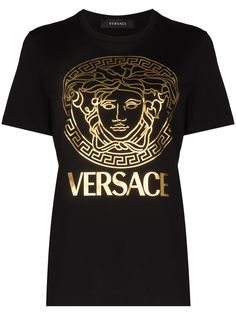 Versace футболка с декором Medusa