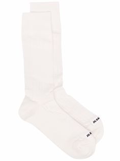 Jil Sander носки с вышитым логотипом