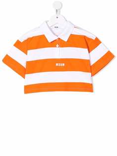 MSGM Kids укороченная рубашка поло
