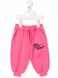 Mini Rodini зауженные джоггеры с логотипом