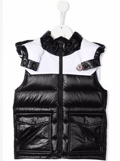 Moncler Enfant стеганый жилет с логотипом