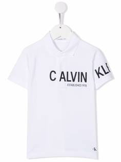 Calvin Klein Kids рубашка поло с логотипом