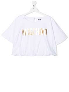 Moschino Kids футболка с логотипом
