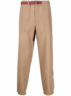 LANVIN зауженные брюки с поясом