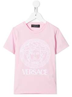 Versace Kids футболка с принтом Medusa