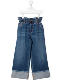 Versace Kids джинсы с присборенной талией