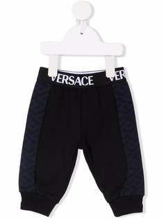 Versace Kids спортивные брюки с логотипом