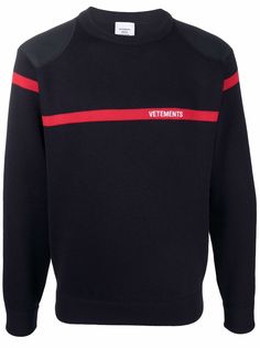 VETEMENTS свитер с вышитым логотипом