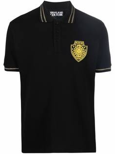 Versace Jeans Couture рубашка поло с нашивкой-логотипом