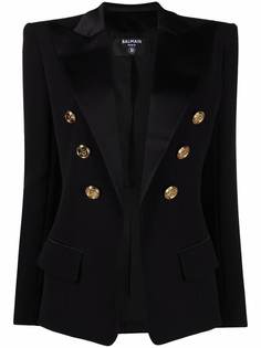 Balmain двубортный блейзер строгого кроя