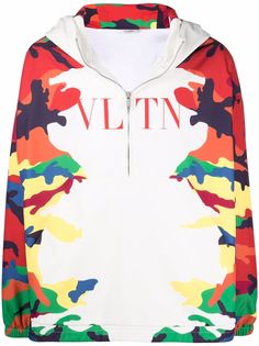 Valentino ветровка Camou7 с капюшоном