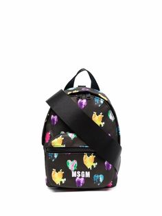 MSGM мини-рюкзак с графичным принтом