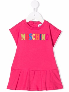 Moschino Kids платье-футболка с логотипом