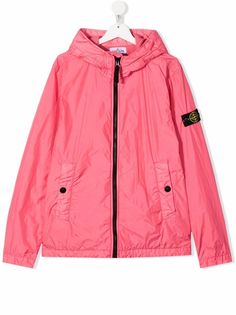 Stone Island Junior куртка на молнии с капюшоном