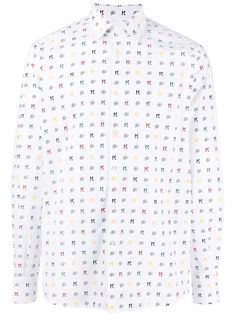 Karl Lagerfeld Kids рубашка с длинными рукавами и логотипом