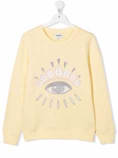 Kenzo Kids свитер с вышитым логотипом