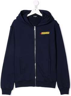 Dsquared2 Kids худи на молнии с логотипом