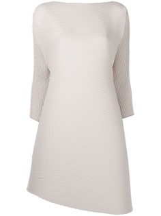 Issey Miyake платье-трапеция с вырезом-лодочкой