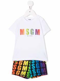MSGM Kids спортивный костюм с логотипом
