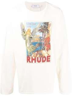 Rhude футболка с логотипом