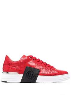 Philipp Plein кроссовки Phantom Kick$ с тиснением под крокодила