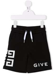 Givenchy Kids шорты с логотипом 4G