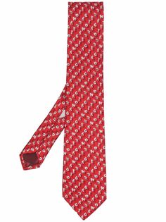 Salvatore Ferragamo шелковый галстук с логотипом