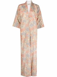 A.N.G.E.L.O. Vintage Cult шелковое кимоно 1970-х годов с цветочным узором