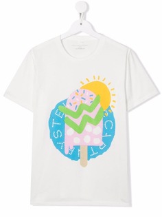 Stella McCartney Kids футболка с логотипом