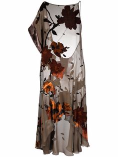 Dsquared2 легкое платье с цветочным принтом