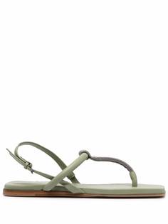 Brunello Cucinelli сандалии с декором Monili