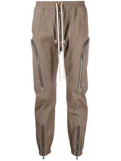 Rick Owens зауженные брюки с молнией