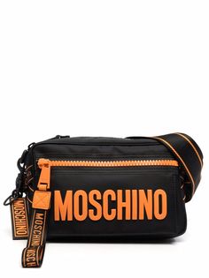 Moschino поясная сумка с тисненым логотипом