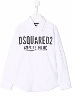 Dsquared2 Kids рубашка с логотипом