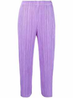 Pleats Please Issey Miyake укороченные плиссированные брюки