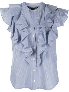 Veronica Beard рубашка Redan с оборками