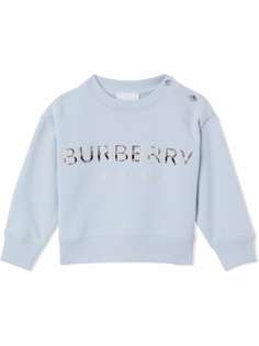 Burberry Kids толстовка свободного кроя с вышитым логотипом