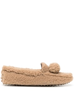 Tods мокасины Gommino с мехом Tod’S