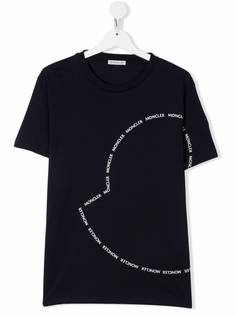 Moncler Enfant футболка с логотипом