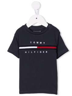 Tommy Hilfiger Junior футболка с вышитым логотипом