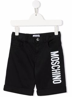 Moschino Kids шорты-бермуды с логотипом