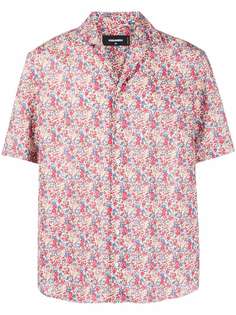 Dsquared2 рубашка с короткими рукавами и цветочным принтом