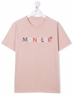 Moncler Enfant футболка с логотипом