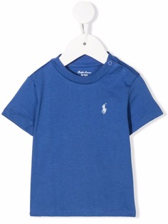 Ralph Lauren Kids футболка с вышитым логотипом