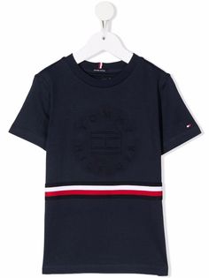 Tommy Hilfiger Junior футболка с тисненым логотипом