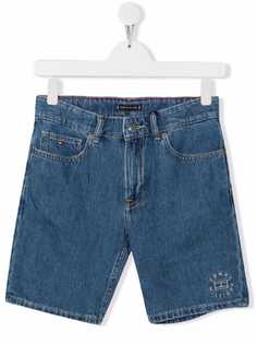 Tommy Hilfiger Junior джинсовые шорты с вышитым логотипом