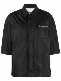 Khrisjoy куртка-рубашка с короткими рукавами и логотипом